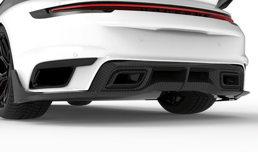 Porsche 992 Turbo S-Rear Diffuser Inner Exhaust Shields